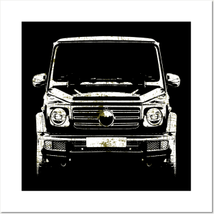 G class gold white simple sketch Posters and Art